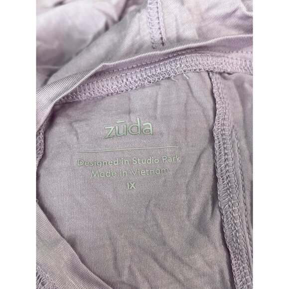 Zuda Z Refresh Aloe Infused Tank Top Lavendar Mist Womens Size 1X Rayon Blend - Picture 4 of 7